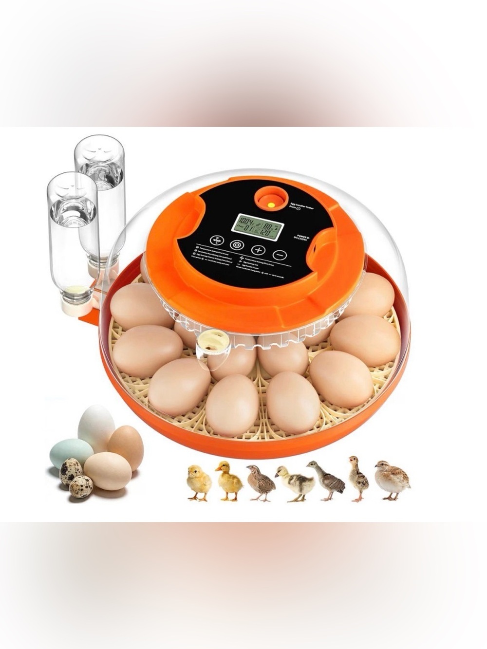 18 Egg Incubators for Hatching Eggs, Automatic Egg Turning and Humidity Control